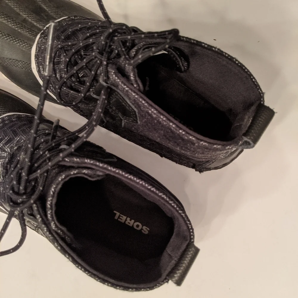 Sorel herringbone‎ out and about winter snow boots black
